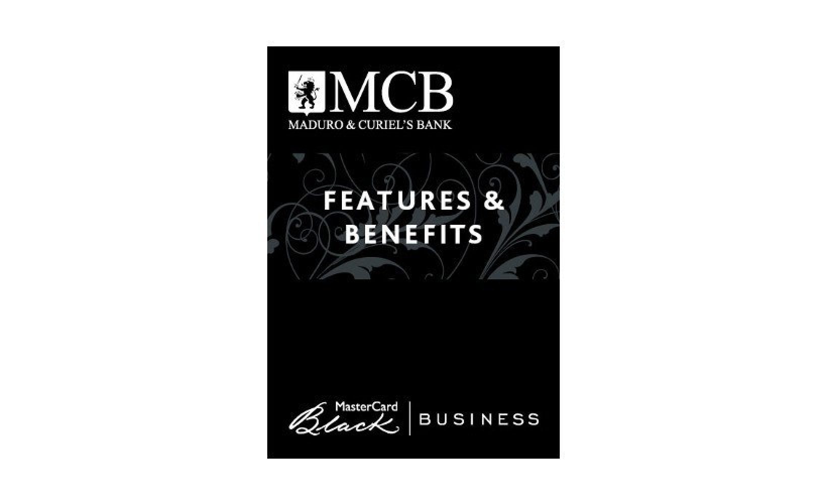 Business - Credit card Features & Benefits - MCB Curacao EN