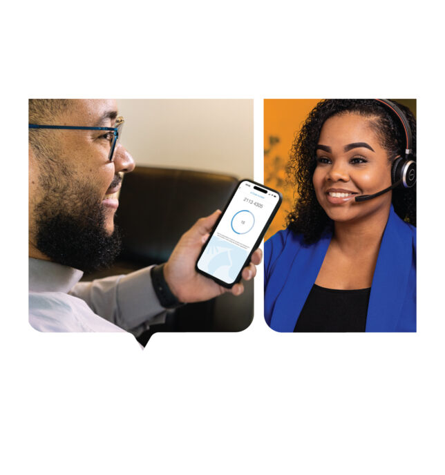 Contact center example square