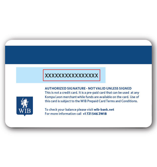 Textimage WIB KL GIFTCARD cardback